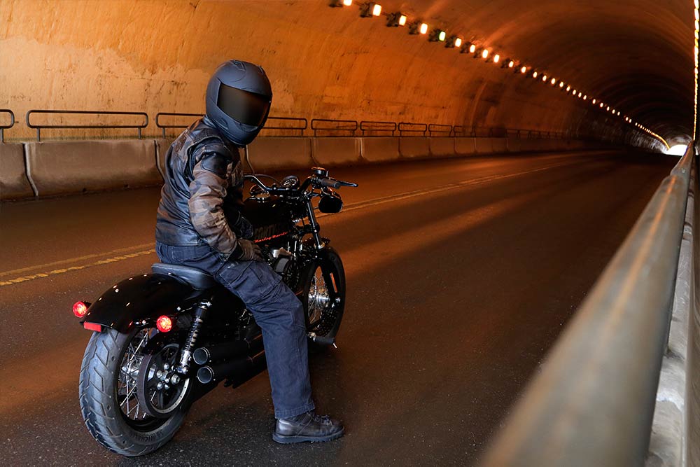 Eyecon Imaging Commercial Photography - Asheville Tunnel, Harley Davidson
